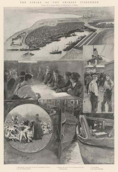 La Huelga de los Pescadores de Grimsby de Henry Charles Seppings Wright